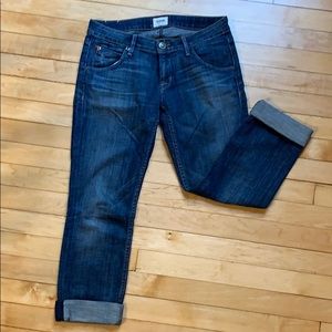Hudson Bacara cuffed crop straight jeans